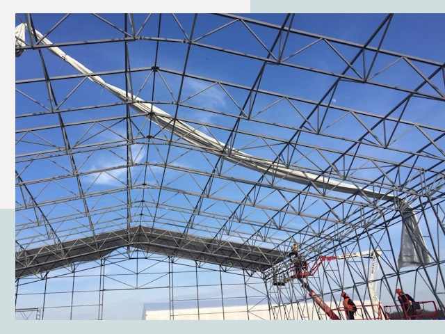 Шатровые ангары от 613 руб. в Железногорске и Курской области