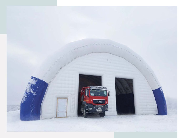 Мобильные ангары в Железногорске