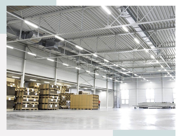 Освещение ангаров в Железногорске